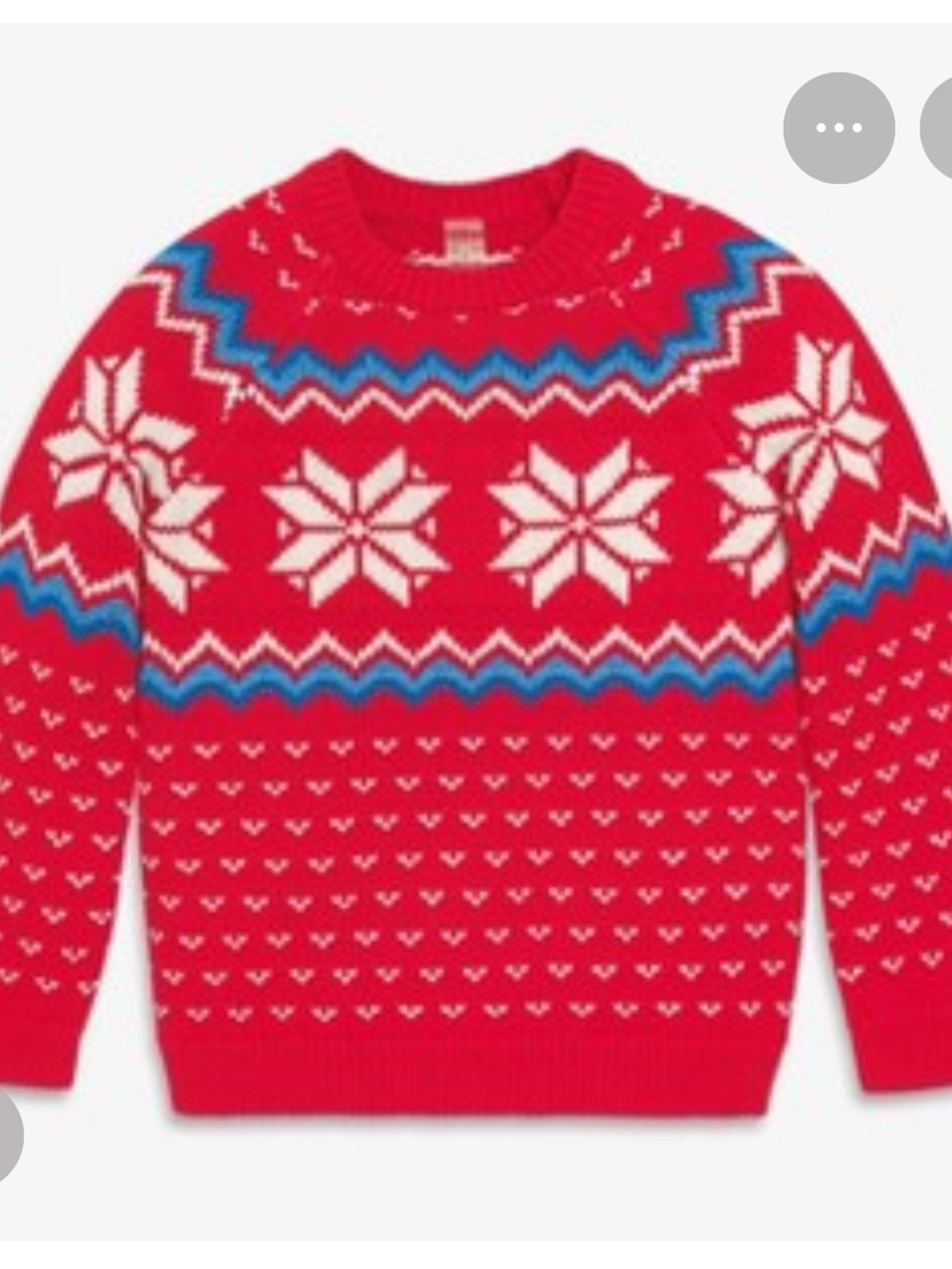 Primary Snowflake Fair Isle Sweater